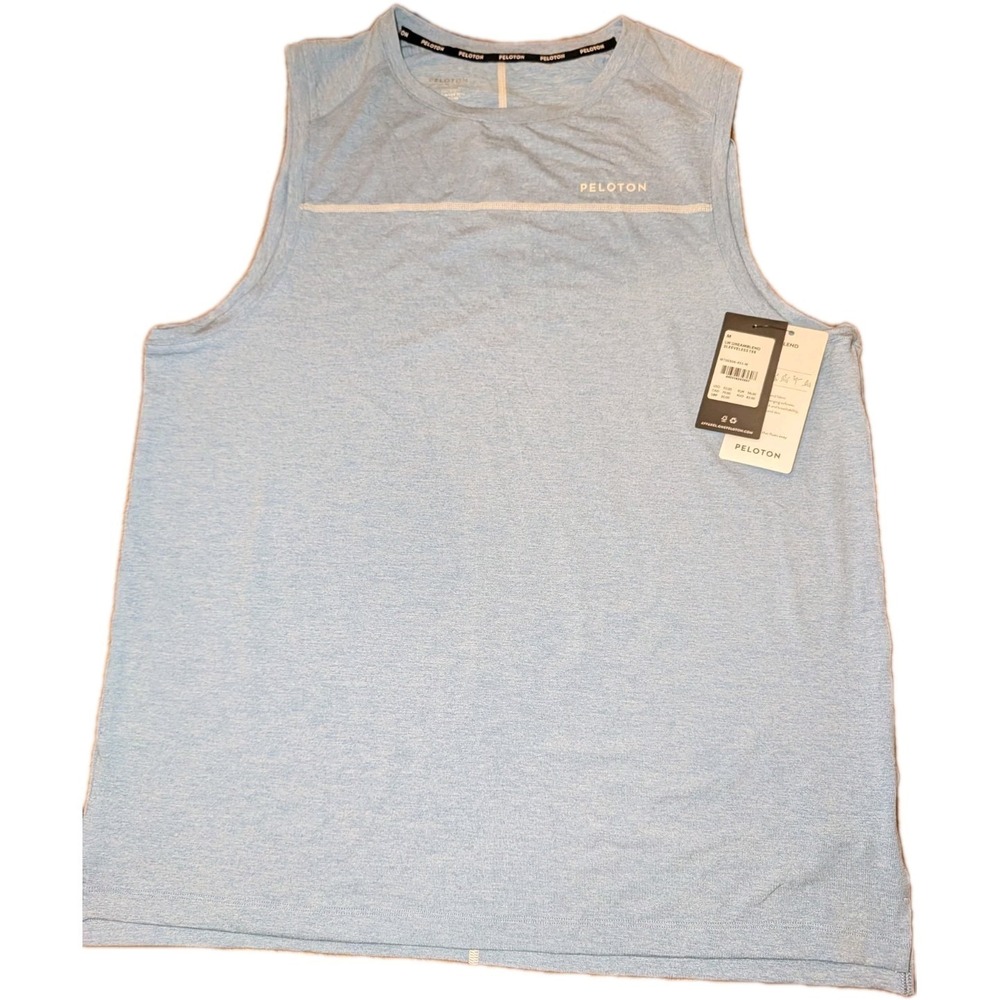 Peloton Mens Lightweight Dreamblend Tank Top Light Blue MT00306-455-M Size M